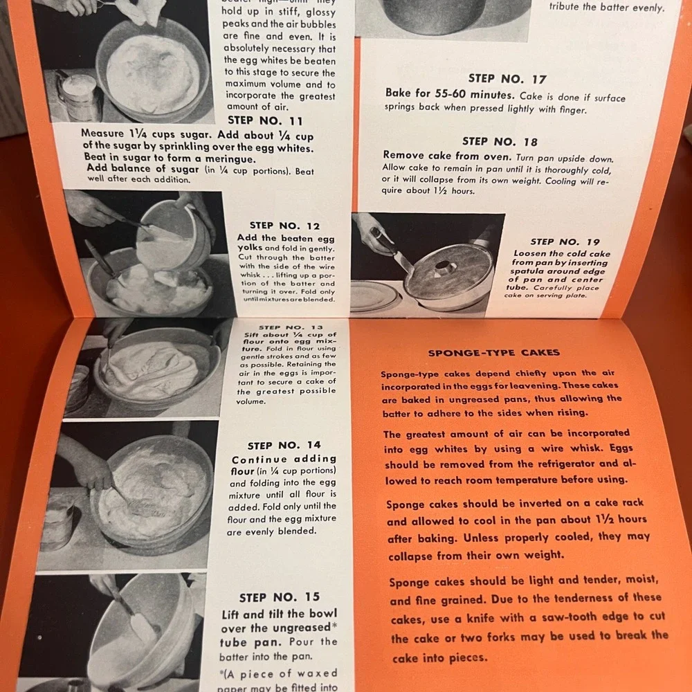 Vintage 1946 The Photo-Method For Cake Virginia Roberts Occident Flour Cookbook